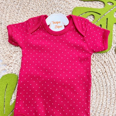 CONJ. DE MALHA 3 PEÇAS - Coelha Nadadora - Off White e Vermelho